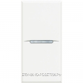 BT Axolute White Axial Выключатель кнопочный (NO контакт) 16 А 1 мод BT Axolute White Axial Выключатель кнопочный (NO контакт) 16 А 1 мод