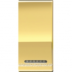 BT LL Золото Клавиша металлическая для прямоугольных рамок, 1 мод